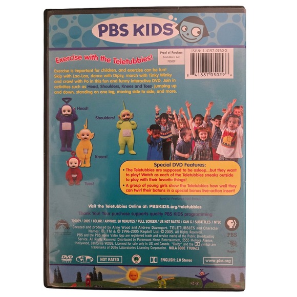 PBS Kids Teletubbies Go Exercise With The Teletubbies DVD Childrens Educational - Picture 3 of 4